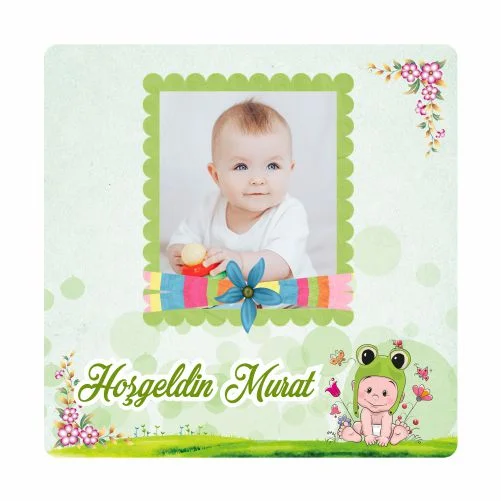 Yeni Doğan Temalı Doğum Günü Magneti